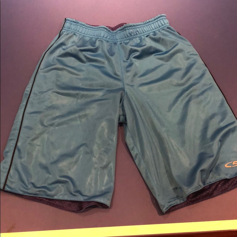 Reversible boys athletic shorts